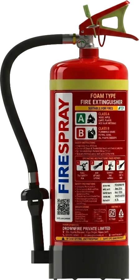 FireSpray foam fire extinguisher 6 and 9 litre
