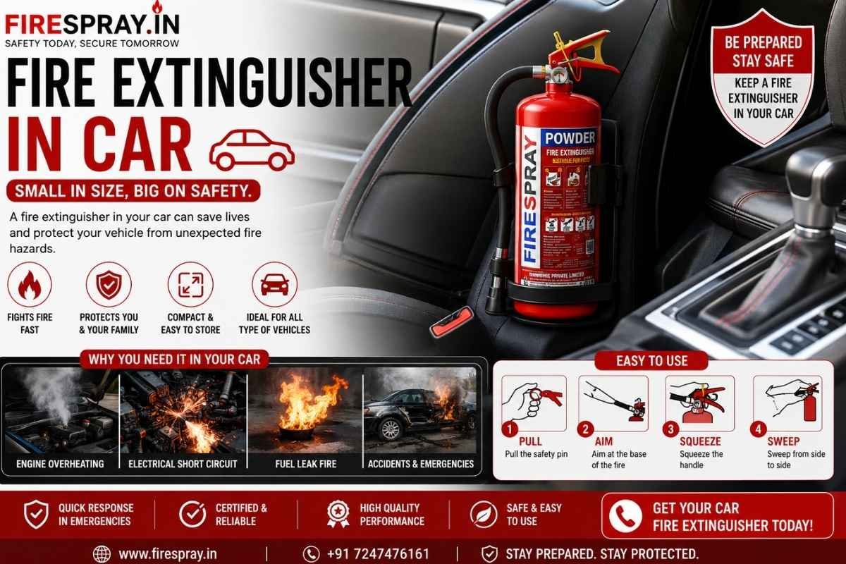 fire extinguisher in car