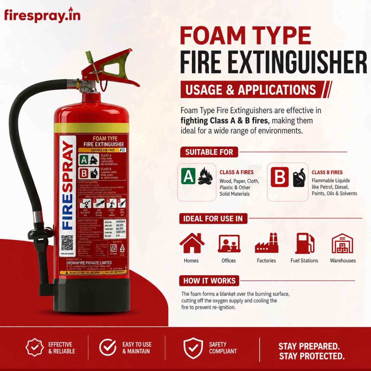 foam fire extinguisher